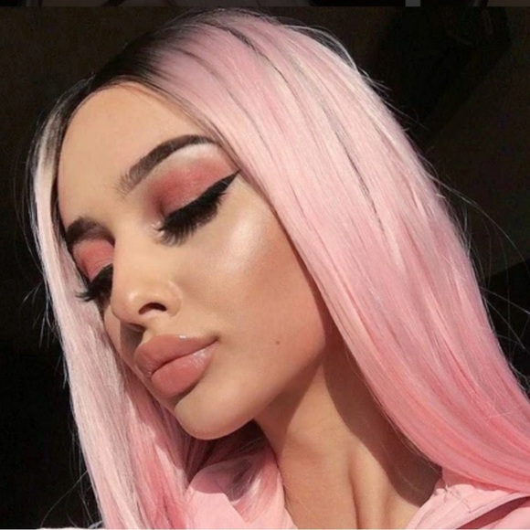 Ombre Pink Bob STRAIGHTLaceFront Wig NEW